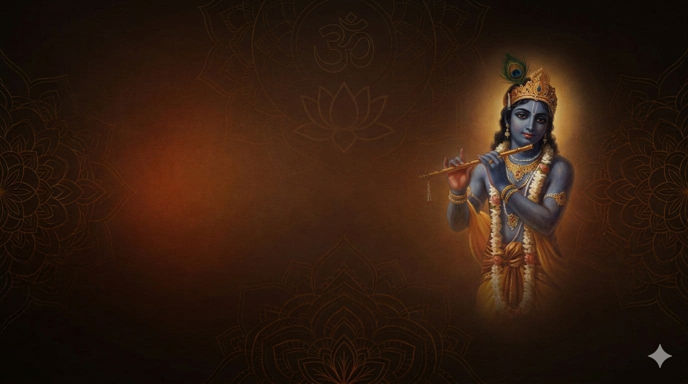 Krishna playing the flute